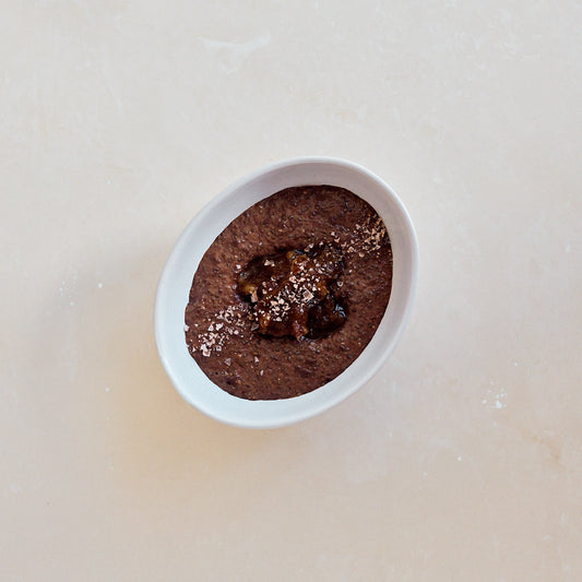 Chocolate & Salted Caramel Chia Puddings